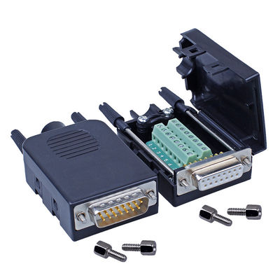 Subvention 15 Pin Dual Row Connectors DB15 D zum Verteiler-Adapter mit Wohnung