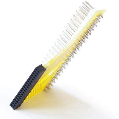 1.27mm 2 x 20 Stift- Doppel- Reihen-Frau zum 2,54 Millimeter-Mannes-Pin Headers Adapter PWB-Brett-Konverter