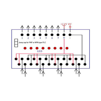 Proximity Switch Signal Sensor Verkabelung Distributionsterminal Blöcke Breakout Board 8 Wege