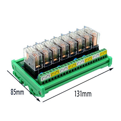 8 Möglichkeits-steckbares Relaisteil PLC-Ausgangsverstärker-Brett DC 12V 24V
