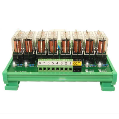 8 Möglichkeits-steckbares Relaisteil PLC-Ausgangsverstärker-Brett DC 12V 24V