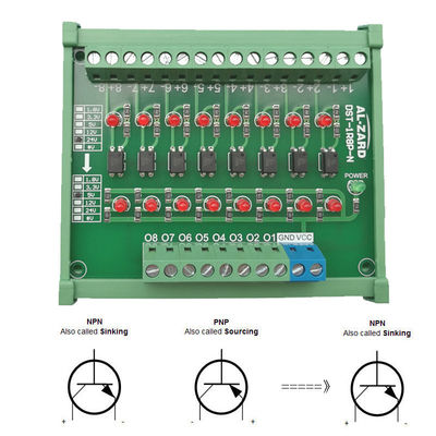 Signal-Konverter-Verteiler TTLs HTL verschalen 8 Möglichkeiten für PLC NPN, oder PNP 1.8V 3.3V 5V 12V 24V gab ein