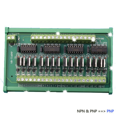 16 Möglichkeiten PLC-Leistungsabgabe-Verstärker-Modul-Relais-Brett DC 24V ZC16MP