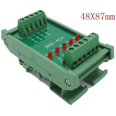 4 Kanäle DC 24V gab PLC-Verstärker-Platten-Brett PNP Opto-lokalisierten Entwurf NPN Ertrag ein