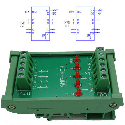 4 Kanäle DC 24V gab PLC-Verstärker-Platten-Brett PNP Opto-lokalisierten Entwurf NPN Ertrag ein
