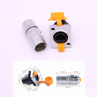 Platten-Berg-Sockel-Netz-Kabel-Verbindungsstück RJ45 8P8C wasserdichtes Stecker-IP65