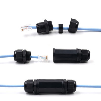 Eextensions-Netz-Kabel-Verbindungsstück wasserdichtes IP65 Stecker RJ45 8P8C modulares