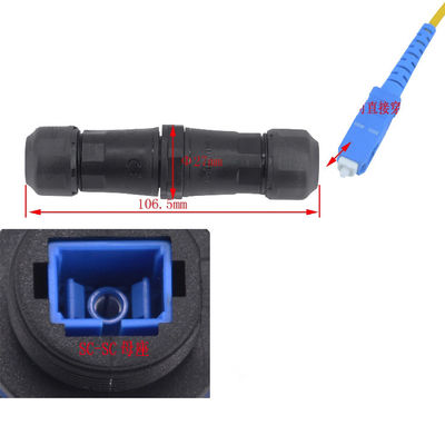 Faser Optik-Eextensions-Schnur-Adapter-Netz-Kabel-Verbindungsstück im Freien wasserdichtes IP68