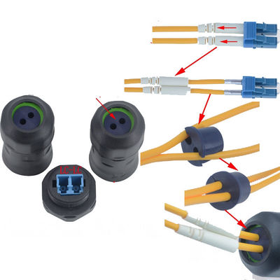 Faser Optik-Eextensions-Schnur-Adapter-Netz-Kabel-Verbindungsstück im Freien wasserdichtes IP68