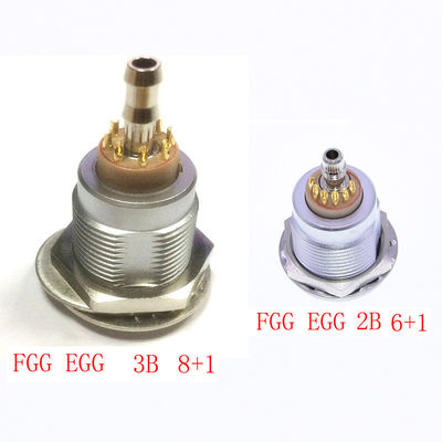 FGG ÄRGERN 2B 6 Pin Plus 1 Weisengegentaktselbst-verschluß Stecker-Sockel-elektrisches pneumatisches Mischverbindungsstück