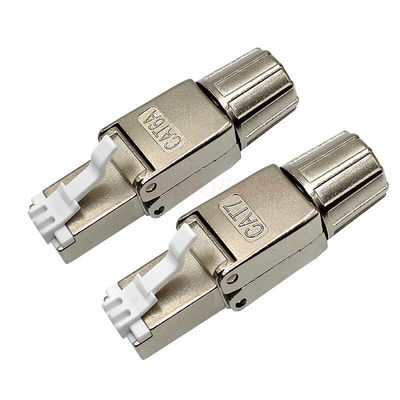 Modulare Stecker Cat.6 Cat6A Cat7 des Netz-RJ45 schirmten hohe Geschwindigkeit der Verbindungsstück-8P8C ab