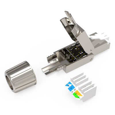 Modulare Stecker Cat.6 Cat6A Cat7 des Netz-RJ45 schirmten hohe Geschwindigkeit der Verbindungsstück-8P8C ab