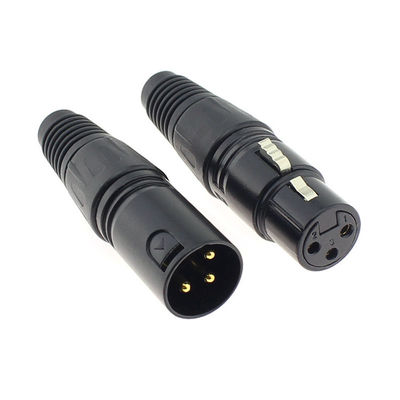 3 Mikrofon-Audiostecker Jack Male Female Coupling Connector MIC Adapter der Stiftxlr