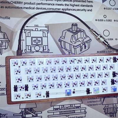 Das mechanische Luftfahrt-Verbindungsstück Stift GX12 des Tastatur-Kabels 5 verband Nylon geflochten