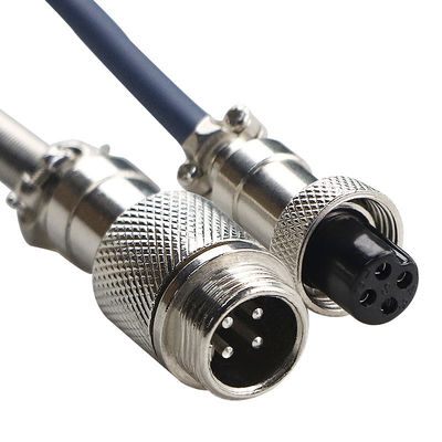 USB-Art c-Hafen-mechanische Tastatur umwickelte das verbundene Luftfahrt-Verbindungsstück Stift GX12 des Kabels 4