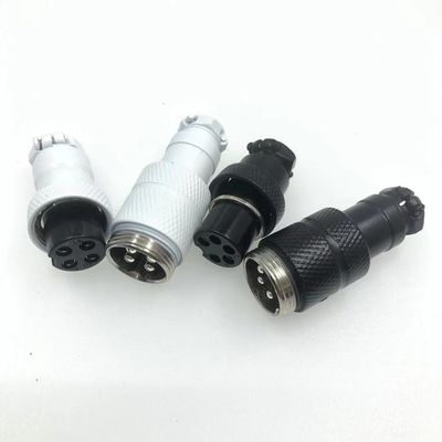 4 Verbindungsstück des Stift5 Stifte farbiges Hochleistungskreisluftfahrt-Ankern-Sockel-Stecker-GX12 GX16