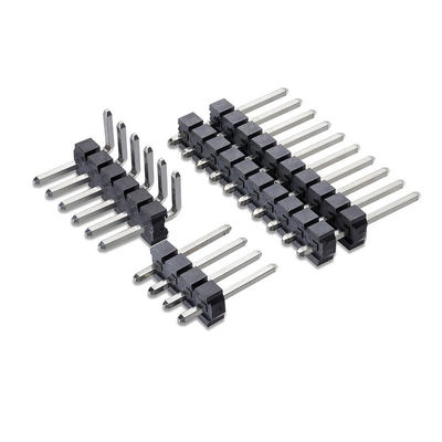 Winkel-Pin Header PWBs SMT der Neigungs-1.27mm 2.0mm 2.54mm fertigte männliches Verbindungsstück-einzelne dreifache Verdoppelungreihe besonders an