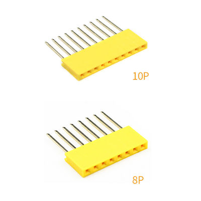 60pcs färbte 2.54mm einzelne Reihen-gerades Pin Header 11mm langes Pin Socket PWB-Verbindungsstück