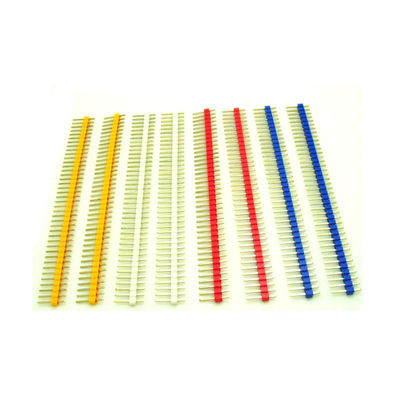 150pcs färbte 2.54mm Gold einzelne Reihen-gerades Pin Headers X30 Flanschdose-X120 überzogen