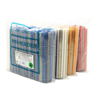 Farbiges 2x40P 40Pin 2.54mm 0,1&quot; gerader doppelter Reihen-Mann Pin Header Strip