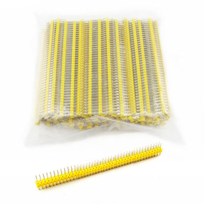 Farbiges 2x40P 40Pin 2.54mm 0,1&quot; gerader doppelter Reihen-Mann Pin Header Strip