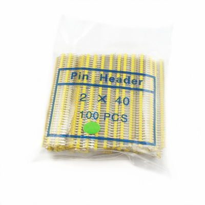 Farbiges 2x40P 40Pin 2.54mm 0,1&quot; gerader doppelter Reihen-Mann Pin Header Strip