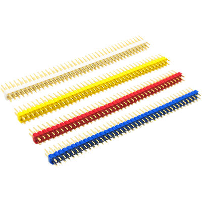 Farbiges 2x40P 40Pin 2.54mm 0,1&quot; gerader doppelter Reihen-Mann Pin Header Strip