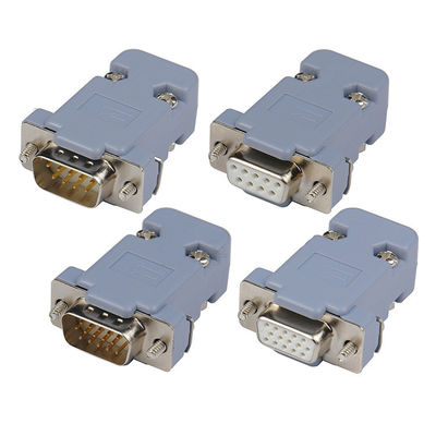 D-Vor- Verbindungsstück Stift 15 DB9 RS232 9 Pin Male Female DB15 VGA Plastik-Hood Cover Backshell