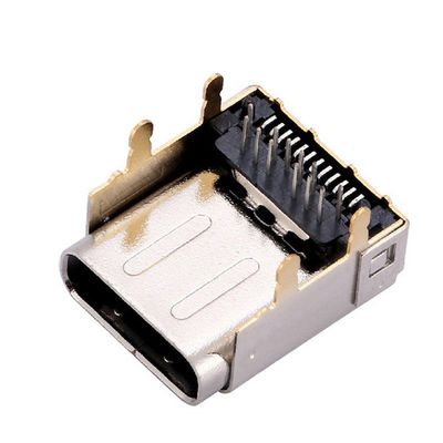 Doppelart Stift weiblicher Jack Charging Port schicht-Shell Extra Highs 24P USB 3,1 c-Behälters 24