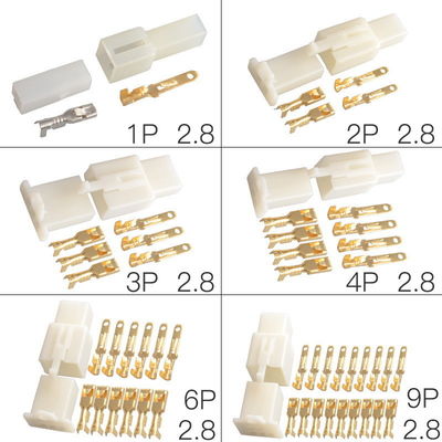 2.8mm sperrende männlich-weibliche Verbindungsstücke Pin Header Housing für Motocycle
