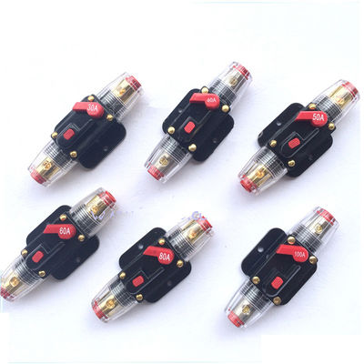 Auto Audio-30 bis 100 Ampere-Leistungsschalter-Handrücksteller Schalter-Sicherungs-Halter