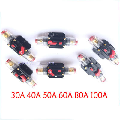 Auto Audio-30 bis 100 Ampere-Leistungsschalter-Handrücksteller Schalter-Sicherungs-Halter