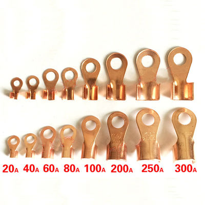 Offener Fass-Draht quetschverbinden kupfernen Ring Lug Terminals OT 5A zu 500A