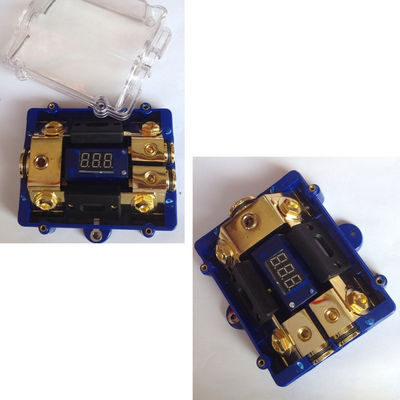 1 in 2 heraus Sicherungs-Halter-Erdungskabel-Verteilungs-Verteiler der Auto-Audioenergie-LED