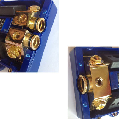 1 in 2 heraus Sicherungs-Halter-Erdungskabel-Verteilungs-Verteiler der Auto-Audioenergie-LED