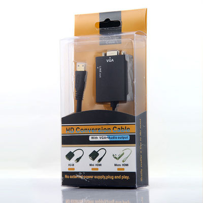 Mann 1080p Hdmi zu VGA-Frau mit Audiokabel-Konverter-Adapter für HDTV-PC