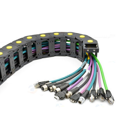 Flexible Widerstand-Ankerkette M12 zu des Stecker-RJ45 dem Kabelstrang Verbindungsstück-Ethernet-Netzwerk Kabel-Cat6 schlüsselfertig