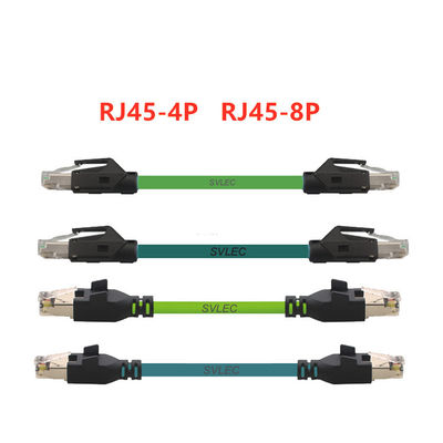 Flexible Widerstand-Ankerkette M12 zu des Stecker-RJ45 dem Kabelstrang Verbindungsstück-Ethernet-Netzwerk Kabel-Cat6 schlüsselfertig