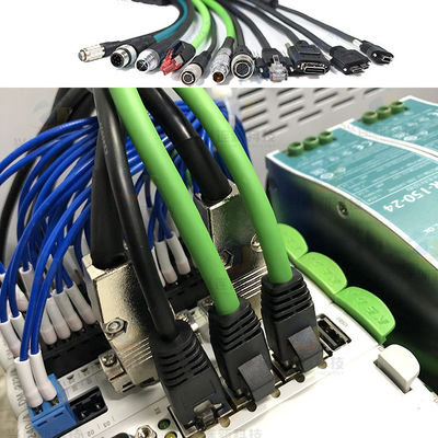Flexible Widerstand-Ankerkette M12 zu des Stecker-RJ45 dem Kabelstrang Verbindungsstück-Ethernet-Netzwerk Kabel-Cat6 schlüsselfertig