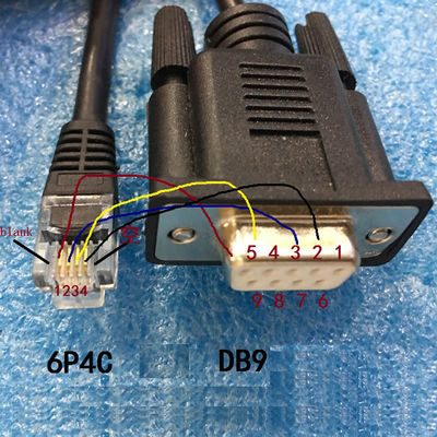 Serien-Hafen COM-DB9 weiblicher RS232 zu Exapansions-Kabel Verbindungsstück RJ11 RJ12