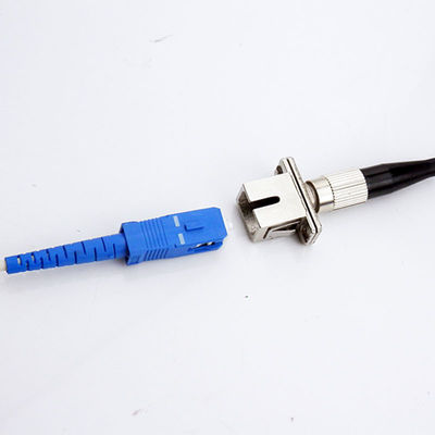 Gepanzertes Faser-Optikerweiterungs-Kabel im Freien mit Sc-Verbindungsstück-Adapter baute zusammen