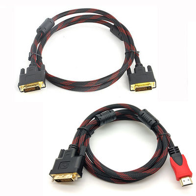 HDMI vollen HDMI dem Mann DVI 24+1 zu des Kabelhalter-1080P zu DVI-D männlichem Hochgeschwindigkeitsadapter Cabl