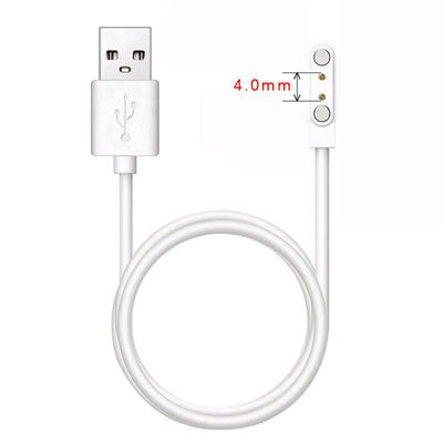 Pogo 2 Pin Connector 4mm werfen magnetisches USB-Daten-Gebührenkabel für tragbares Juicer-Smart Watch