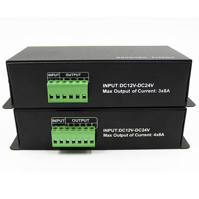 Decoder DC12V~24V RGB RGBW 3CH 4CH DMX512 mit Digitalanzeige DMX zu PWM führte Streifen-Dimmer
