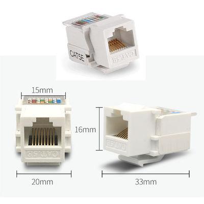 Schnelle Klammer Doppel-Port RJ11 RJ45 Telefonnetz-modulare Jack Cats 5E für Wandsteckdose-Ausgang