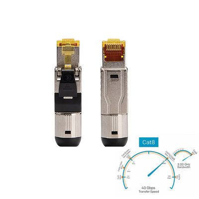 Modulare Stecker Cat8 des Netz-RJ45 schirmten Gbps der hohen Geschwindigkeit 40 der Verbindungsstück-8P8C ab