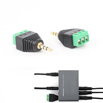 3.5mm Audiomann Jack Female Plug Stereokopfhörer-3-Pole zum Schraubklemme-Klemmenblock-Adapter