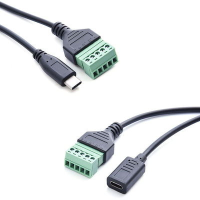 Art-c 3,1 Mannes-Jack Tos 5 USBs weibliches Stiftschraubklemme-Anschlusserweiterungs-Kabel 30cm