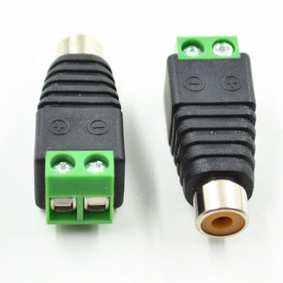 Kabel-Audio Video-Handels weibliches RCA UTPs Cat5 Cat6 zu den Schraubklemme-Klemmenblöcken
