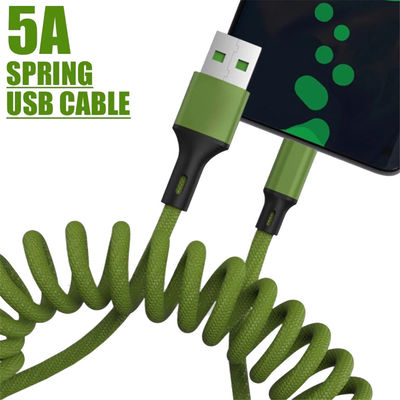 Schnelle Gebührenkabel USB-Art mechanische Tastatur C 5A umwickelte Daten-Ladegerät-Kabel-umsponnene Schnur